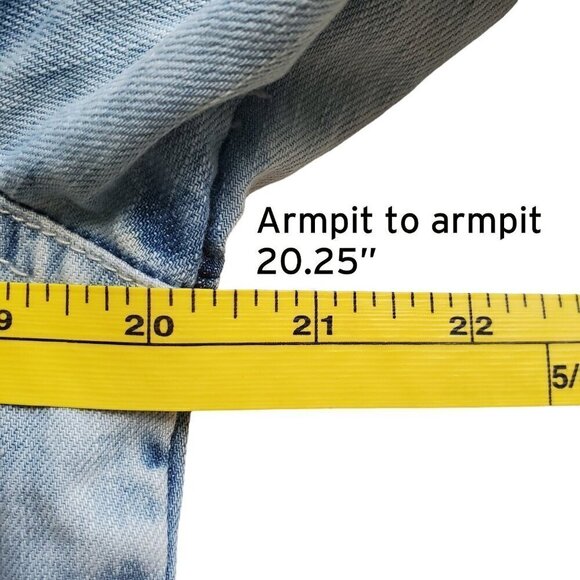 Jak & Rae Acid Wash Saks 5th Ave Very Rare Vintage Y2K Jean Jacket Patches S - Picture 8 of 16